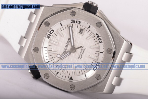 Perfect Replica Audemars Piguet Royal Oak Offshore Diver Watch Steel 15703ST.OO.A002CA.01.W (EF)